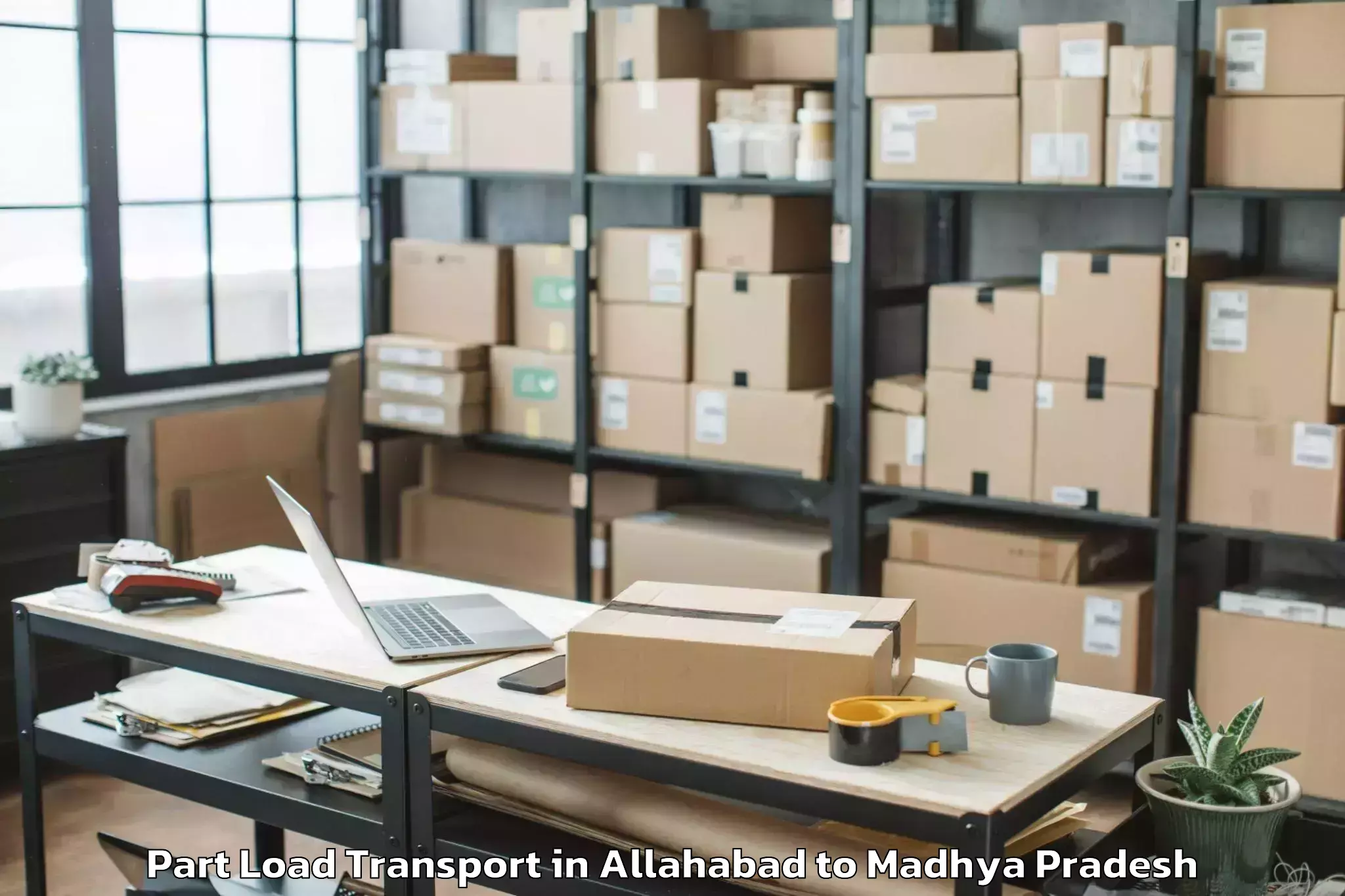 Allahabad to Pohari Part Load Transport Booking